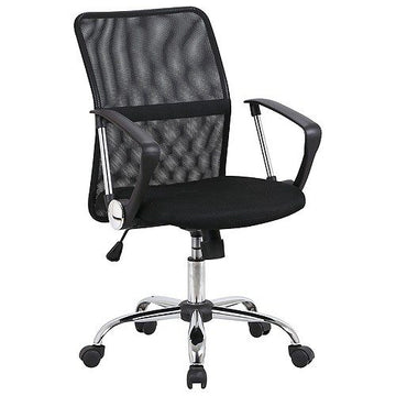 Midback Mesh Chrome - Black Office Chair